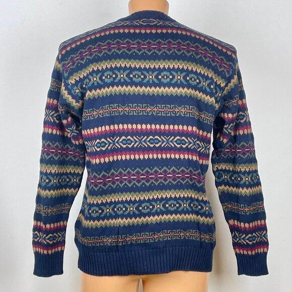 Vtg Y2K Pendleton Cotton Sweater Jumper Mens L Gorpcore Grandpa Trail Preppy - Picture 4 of 7